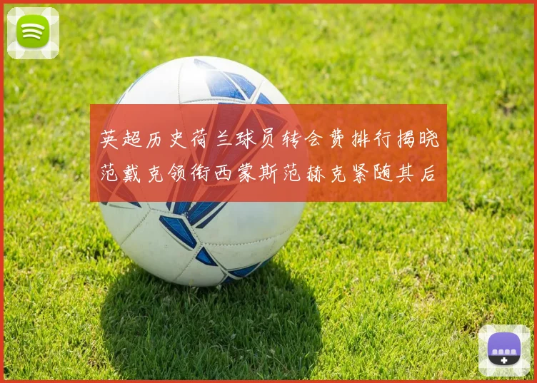 英超历史荷兰球员转会费排行揭晓范戴克领衔西蒙斯范赫克紧随其后
